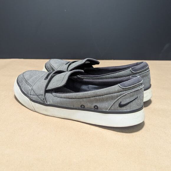 Nike 6.0 Balsa Loafers SB Sneakers Slip On Shoes Canvas Gray Womens 9 Skateboard - Picture 3 of 7